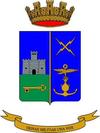 Coat of arms (crest) of the Joint Telecommunication School, Italian Army