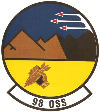 Coat of arms (crest) of the 98th Operations Support Squadron, US Air Force
