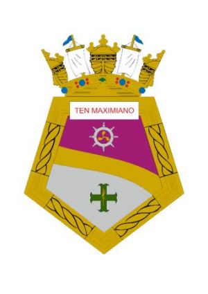 Coat of arms (crest) of the Hospital Assistance Ship Tenente Maximiano, Brazilian Navy