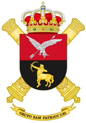 SAM Patriot Missile Anti Aircraft Group I-81, Spanish Army.png