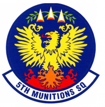 Coat of arms (crest) of the 5th Munitions Squadron, US Air Force