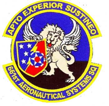 Coat of arms (crest) of the 661st Aeronautical Systems Squadron, US Air Force