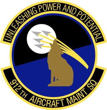 Coat of arms (crest) of the 912th Aircraft Maintenance Squadron, US Air Force