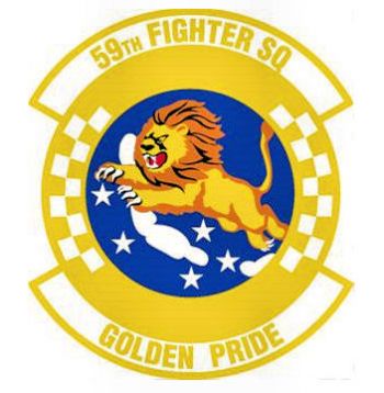 Coat of arms (crest) of the 59th Fighter Squadron, US Air Force