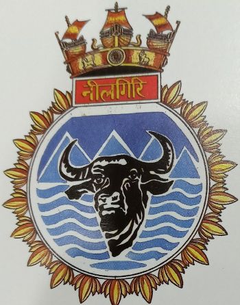 Coat of arms (crest) of the INS Nilgiri, Indian Navy