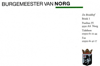 Wapen van Norg/Coat of arms (crest) of Norg