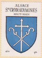 Blason de Sainte-Croix-aux-Mines/Arms (crest) of Sainte-Croix-aux-Mines