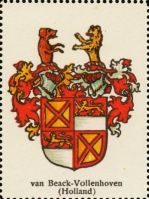Wappen van Baeck-Vollenhoven