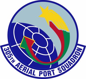 Coat of arms (crest) of the 305th Aerial Port Squadron, US Air Force