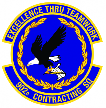 Coat of arms (crest) of the 902nd Contracting Squadron, US Air Force