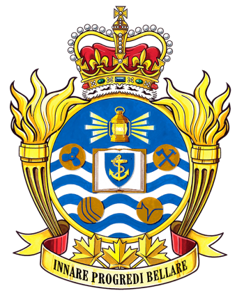 Coat of arms (crest) of the Canadian Forces Naval Engineering School, Canada