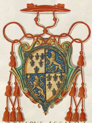 Arms (crest) of Guido Ascanio Sforza di Santa Fiora