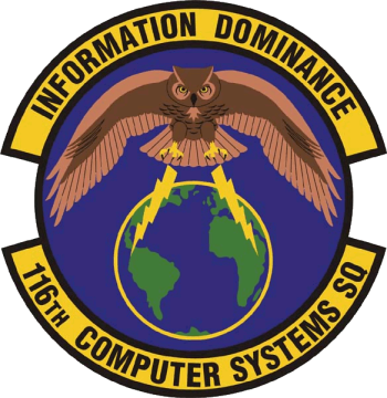 Coat of arms (crest) of the 116th Computer Systems Squadron, Georgia Air National Guard