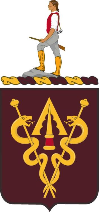 Coat of arms (crest) of 427th Medical Battalion, US Army