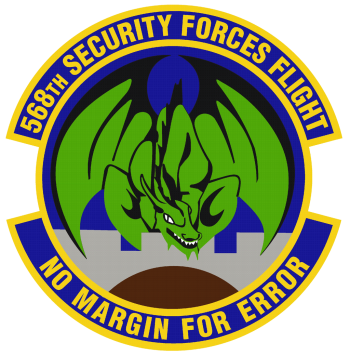 Coat of arms (crest) of the 568th Security Forces Flight, US Air Force