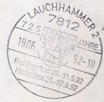 Wappen von Lauchhammer/Arms (crest) of Lauchhammer