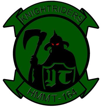 Coat of arms (crest) of the VMM-164 Knightriders, USMC
