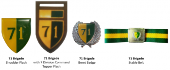 Coat of arms (crest) of 71 Brigade, South African Army