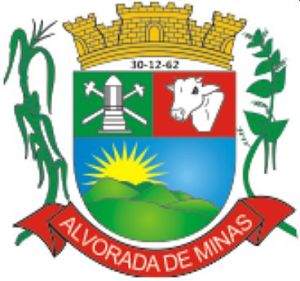 Brasão de Alvorada de Minas/Arms (crest) of Alvorada de Minas