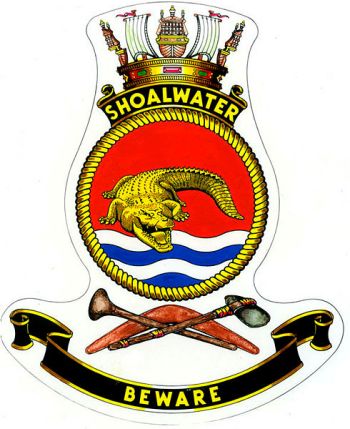 Coat of arms (crest) of the HMAS Shoalwater, Royal Australian Navy