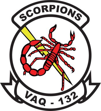 Coat of arms (crest) of the VAQ-132 Scorpions, US Navy