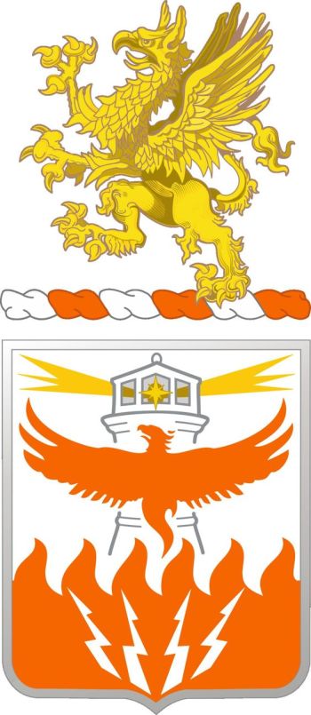 Coat of arms (crest) of 156th Signal Battalion, Michigan Army National Guard