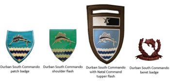 Coat of arms (crest) of Durban South Commando, South African Army