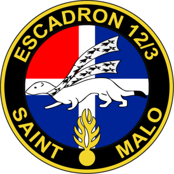 Coat of arms (crest) of the Mobile Gendarmerie Squadron 12-3, France