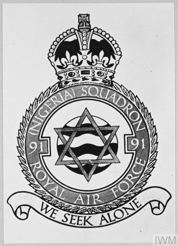 Coat of arms (crest) of the No 91 (Nigeria) Squadron, Royal Air Force