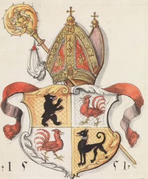 Arms (crest) of Diethelm Blarer von Wartensee