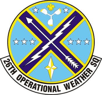 Coat of arms (crest) of the 26th Operational Weather Squadron, US Air Force