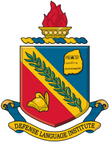 Coat of arms (crest) of the Defense Language Institute, US