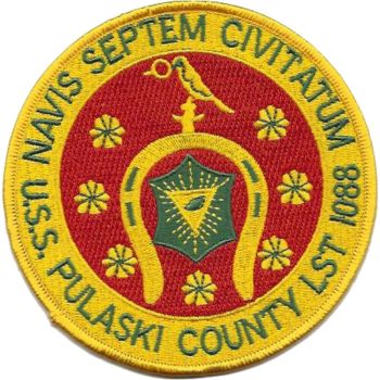 Coat of arms (crest) of the Landing Ship Tank USS Pulaski County (LST-1088)