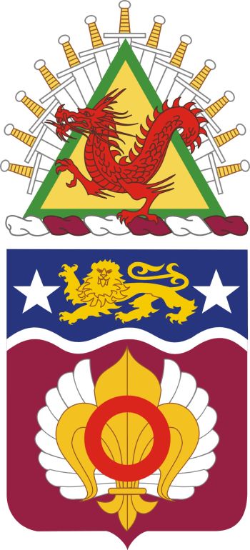 Coat of arms (crest) of 14th Transportation Battalion, US Army