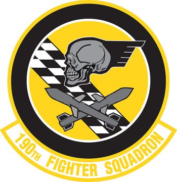Coat of arms (crest) of the 190th Fighter Squadron, Idaho Air National Guard