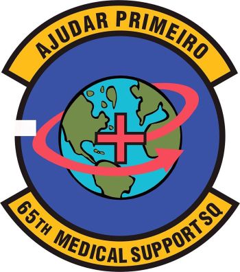 Coat of arms (crest) of the 65th Medical Support Squadron, US Air Force