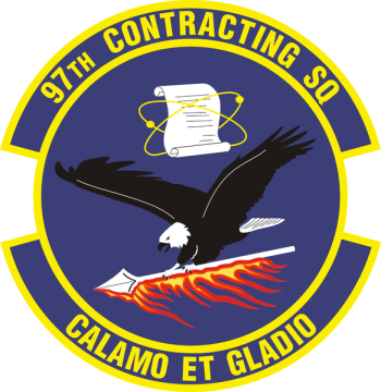 Coat of arms (crest) of the 97th Contracting Squadron, US Air Force