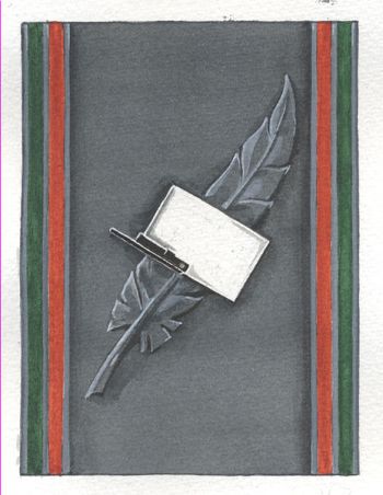 Coat of arms (crest) of the Képi Blanc (Journal of the Foreign Legion), French Army