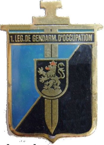 Blason de 1st Gendarmerie Legion of Occupation, France/Arms (crest) of 1st Gendarmerie Legion of Occupation, France