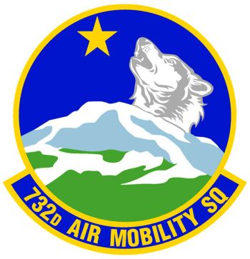Coat of arms (crest) of the 732nd Air Mobility Squadron, US Air Force