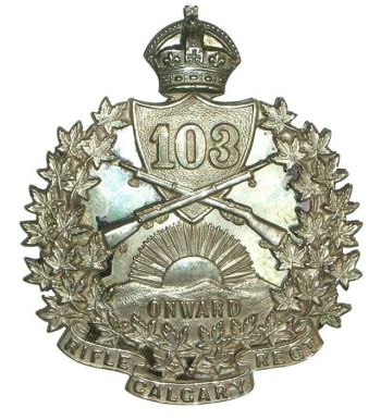 Coat of arms (crest) of the 103rd (Calgary Rifles) Battalion, CEF