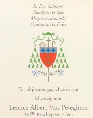 Arms of Léonce Albert Van Peteghem