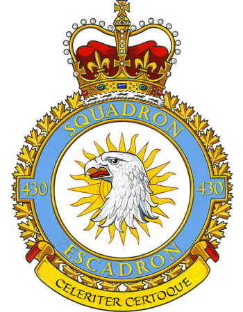 Coat of arms (crest) of No 430 Squadron, Royal Canadian Air Force