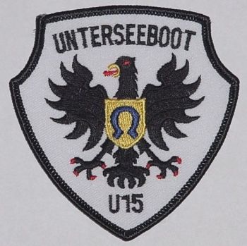 Coat of arms (crest) of the Submarine U-15, German Navy