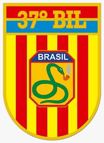 Coat of arms (crest) of 37th Light Infantry Battalion, Brazilian Army