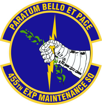 Coat of arms (crest) of the 455th Expeditionary Maintenance Squadron, US Air Force
