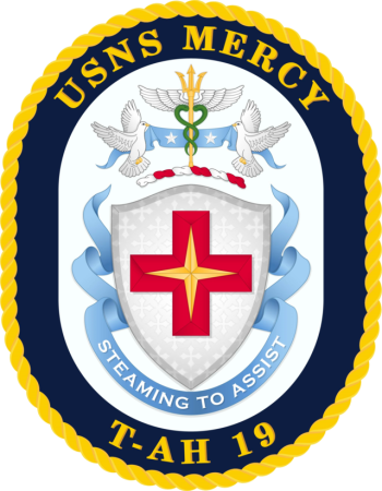 Coat of arms (crest) of the Hospital Ship USNS Mercy (T-AH-19)