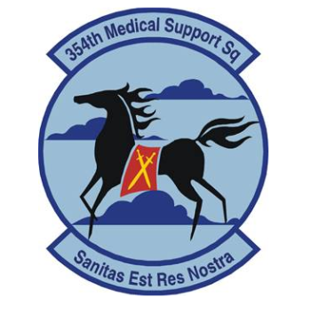 Coat of arms (crest) of the 354th Medical Support Squadron, US Air Force