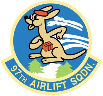 Coat of arms (crest) of the 97th Airlift Squadron, US Air Force