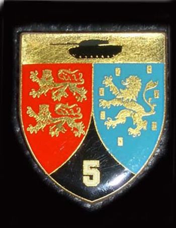 Coat of arms (crest) of the Headquarters Company, 5th Armoured Division, German Army